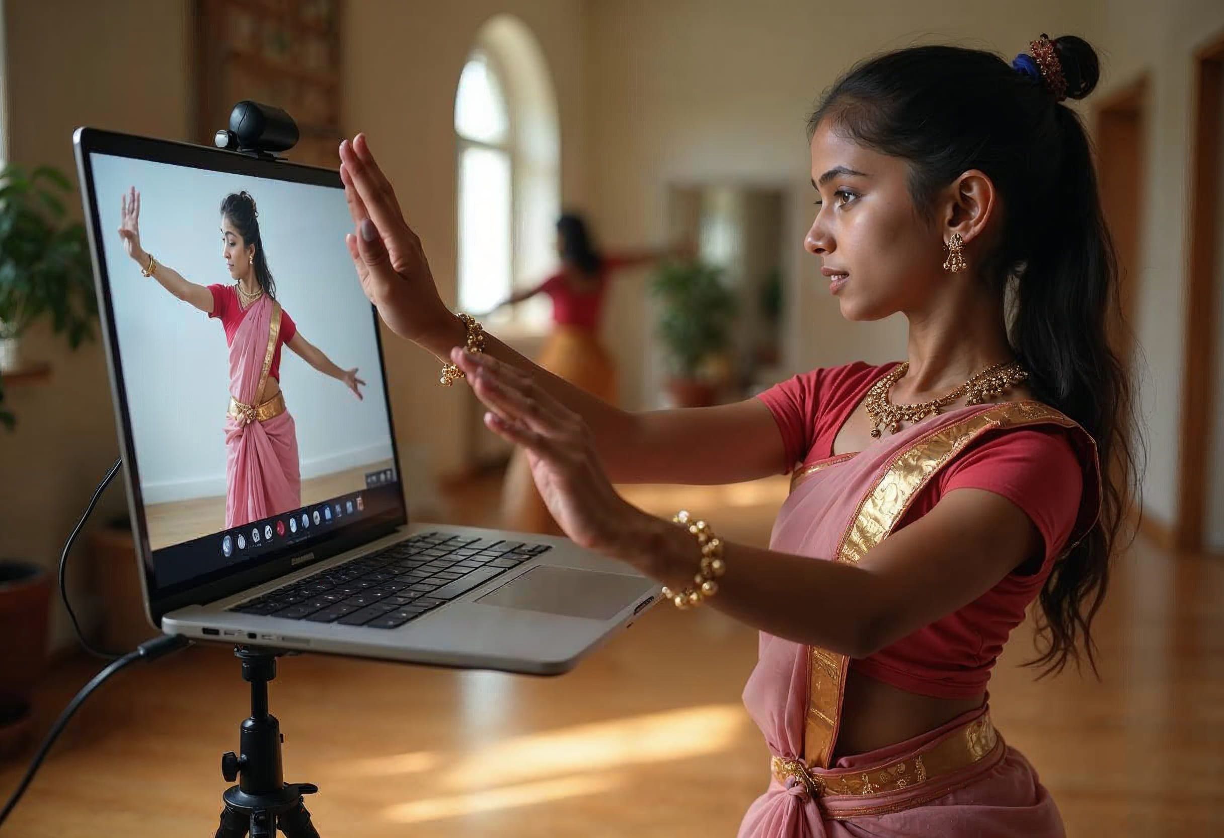 Online Bharatanatyam class
